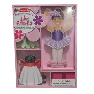 Melissa & Doug Nina Ballerina Magnetic Dress-Up Set with Multiple Outfits